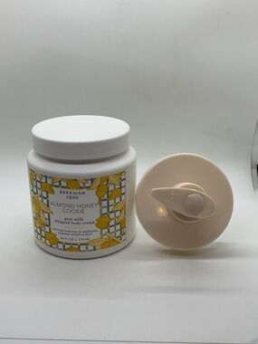 New Sealed Beekman 1802 24 Oz. Almond Honey Cookie Whipped Body Cream with Pump